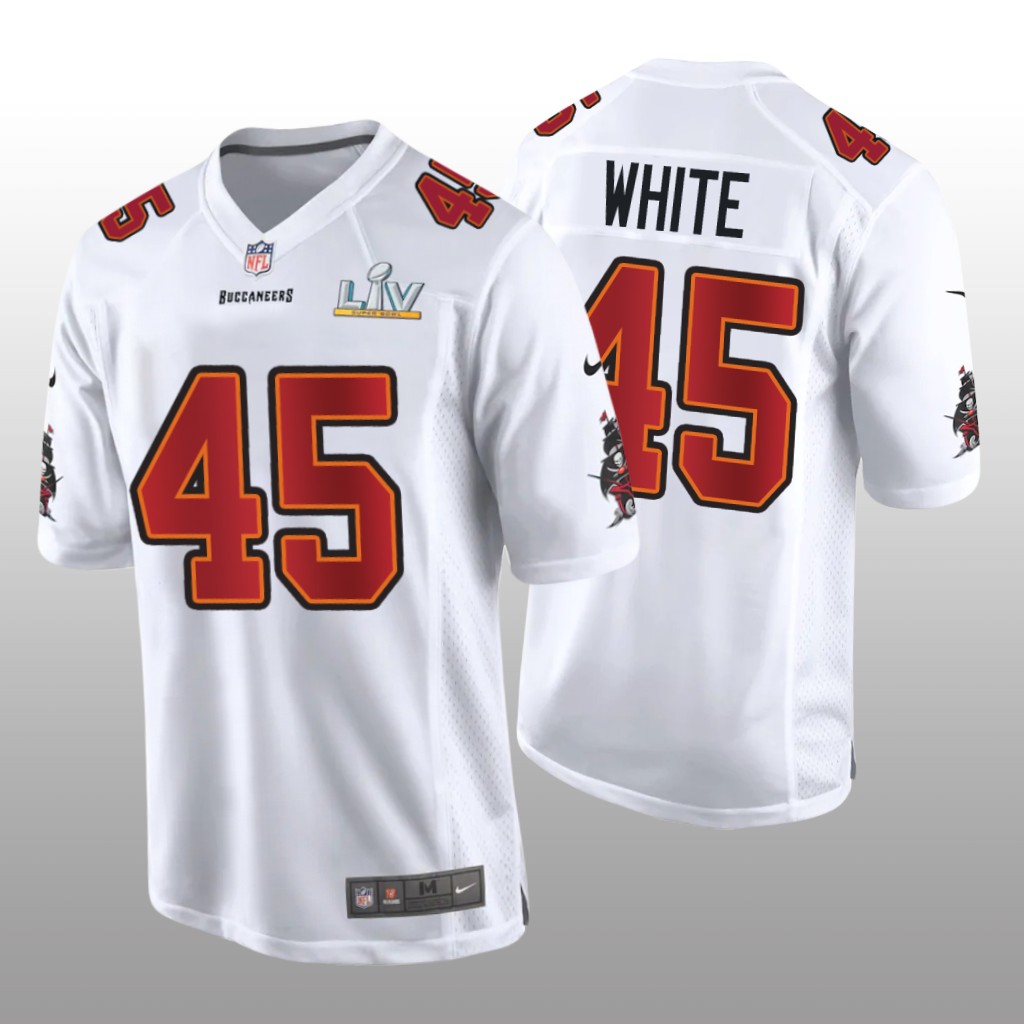 Tampa Bay Buccaneers Devin White White Game Fashion Jersey Super Bowl LV - Men's