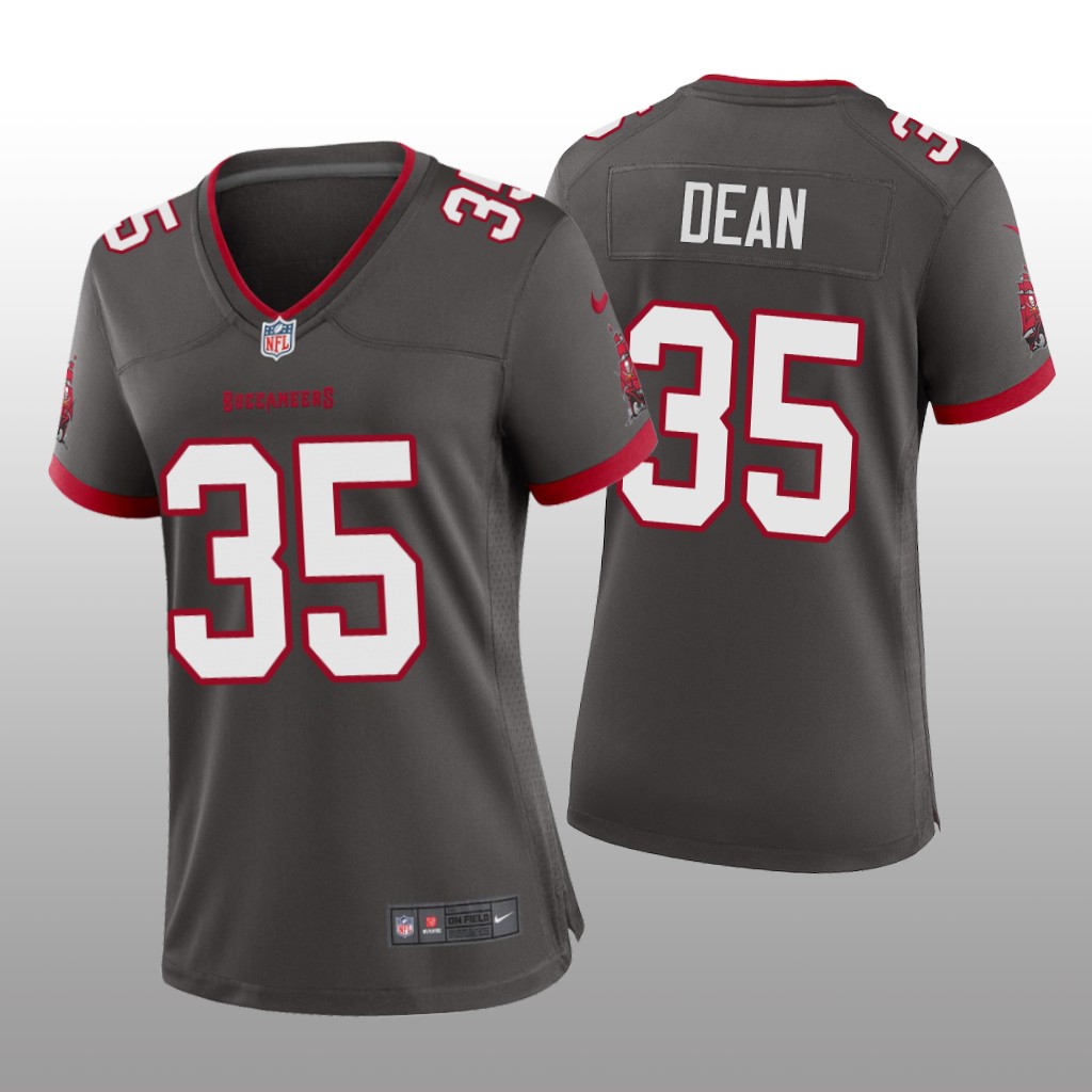 Tampa Bay Buccaneers Jamel Dean Pewter Jersey Game - Women's