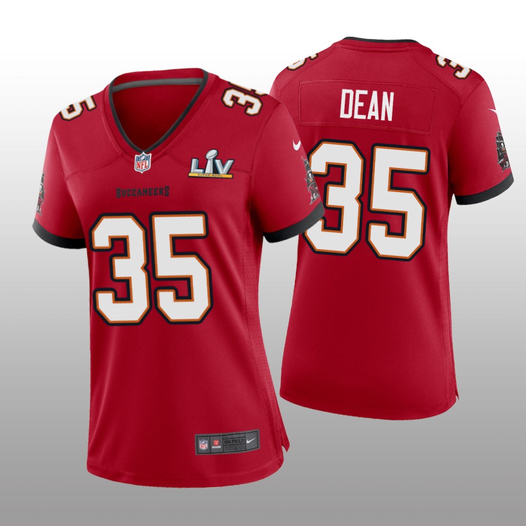 Tampa Bay Buccaneers Jamel Dean Red Game Jersey Super Bowl LV - Women's