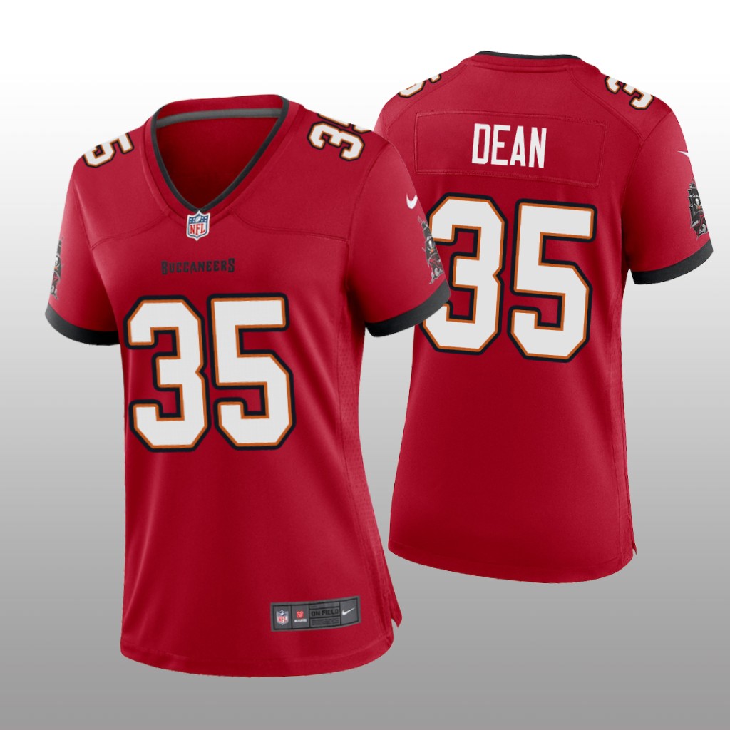 Tampa Bay Buccaneers Jamel Dean Red Jersey Game - Women's