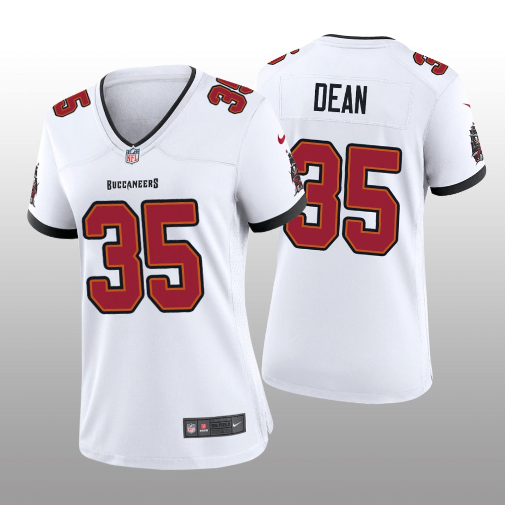 Tampa Bay Buccaneers Jamel Dean White Jersey Game - Women's