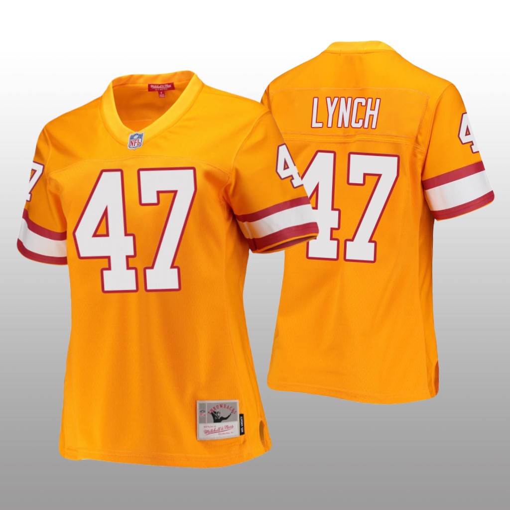 Tampa Bay Buccaneers John Lynch Orange Jersey Legacy - Women's