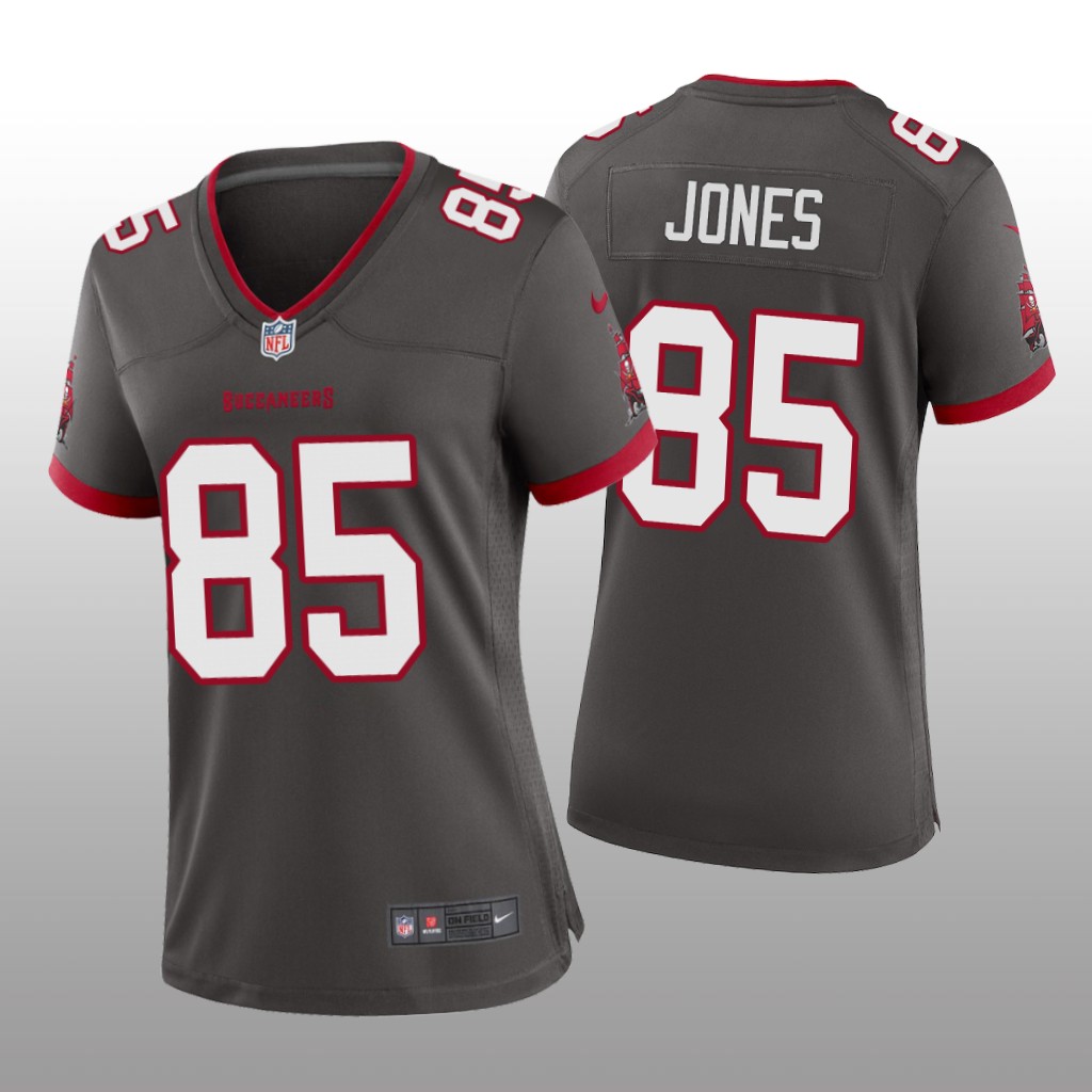 Tampa Bay Buccaneers Julio Jones Pewter Jersey Alternate Game - Women's