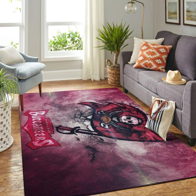 Tampa Bay Buccaneers Living Room Area Rectangle Rug