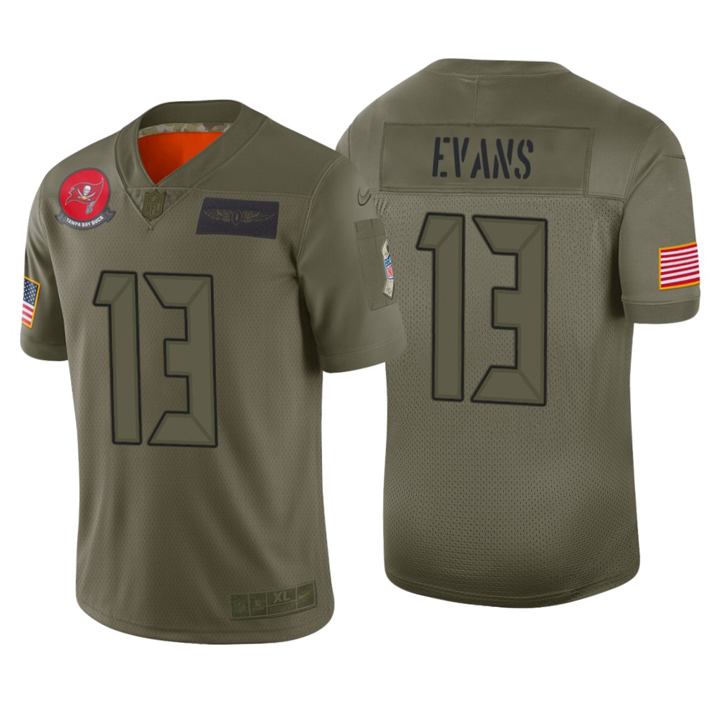 Tampa Bay Buccaneers Mike Evans Camo Limited Jersey 2019 Salute to Service – Men’s