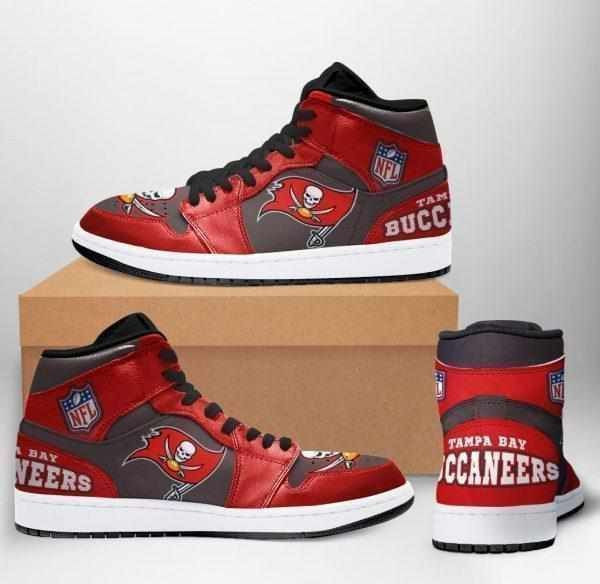 Tampa Bay Buccaneers Nfl football team Sneakers 2021 Shoes Sport Sneakers High Top Air Jordan Sneaker, Air Jordan Hightop