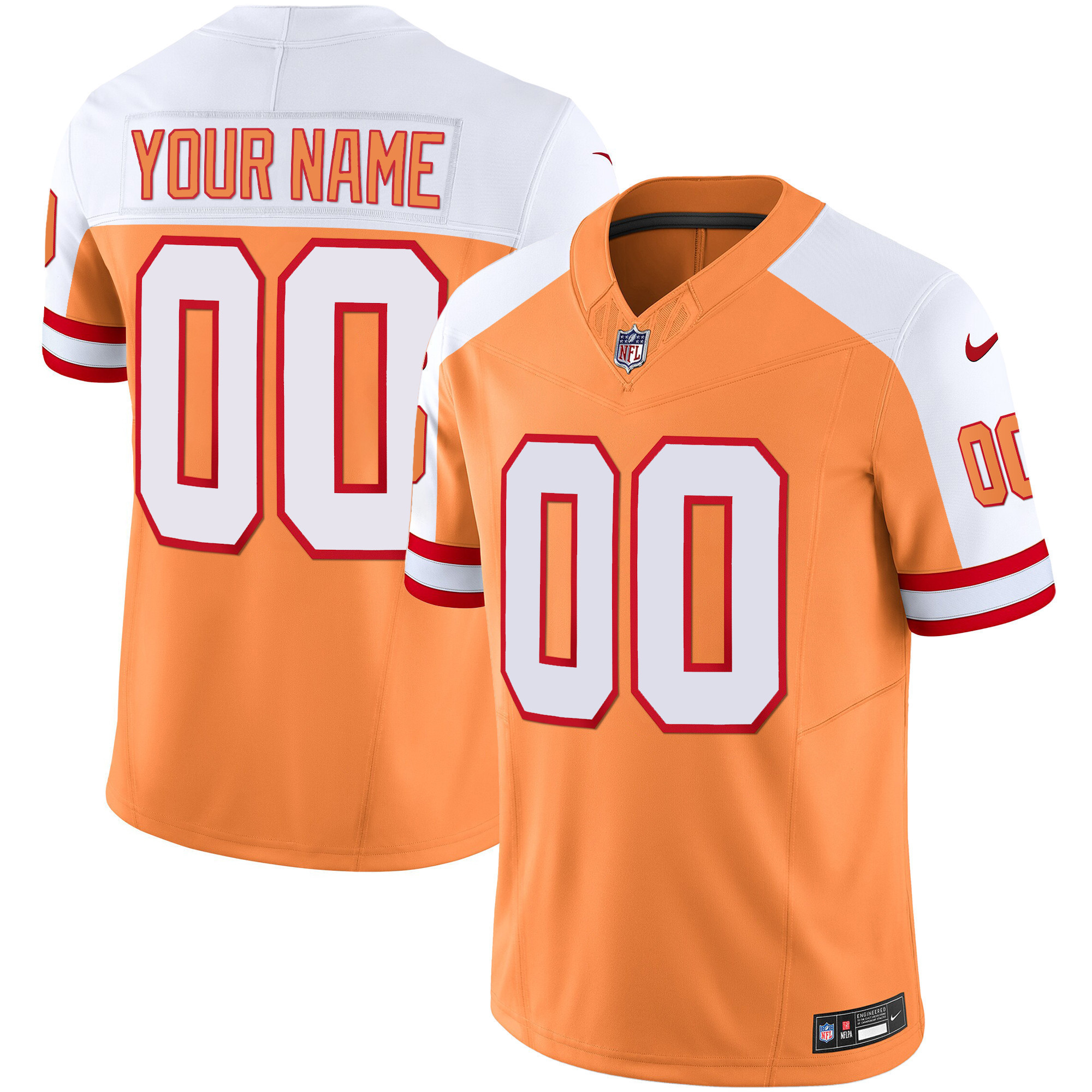 Tampa Bay Buccaneers Throwback Limited Custom Alternate Jersey - All Stitched 