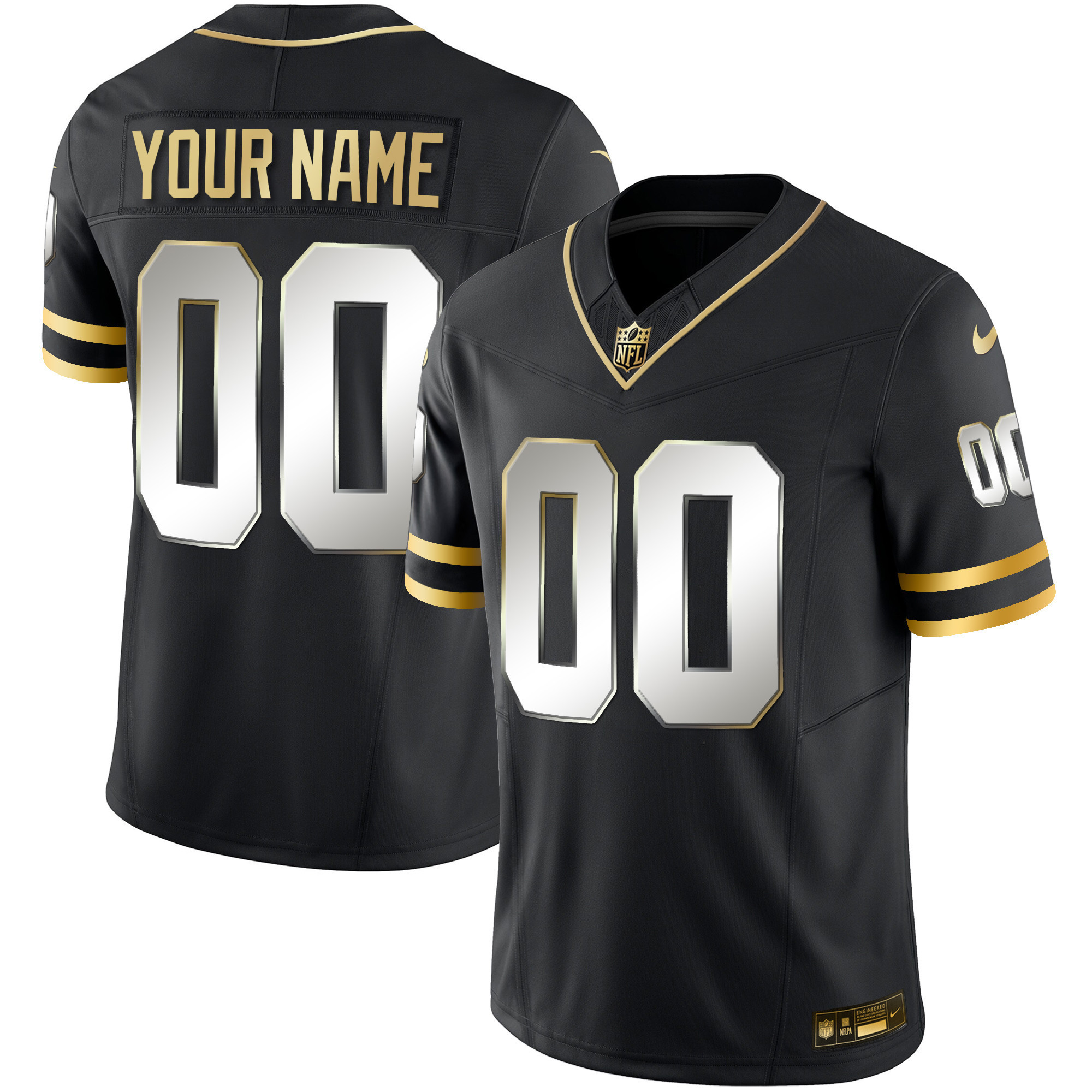 Tampa Bay Buccaneers Throwback Limited Custom Black Limited Jersey - All Stitched 