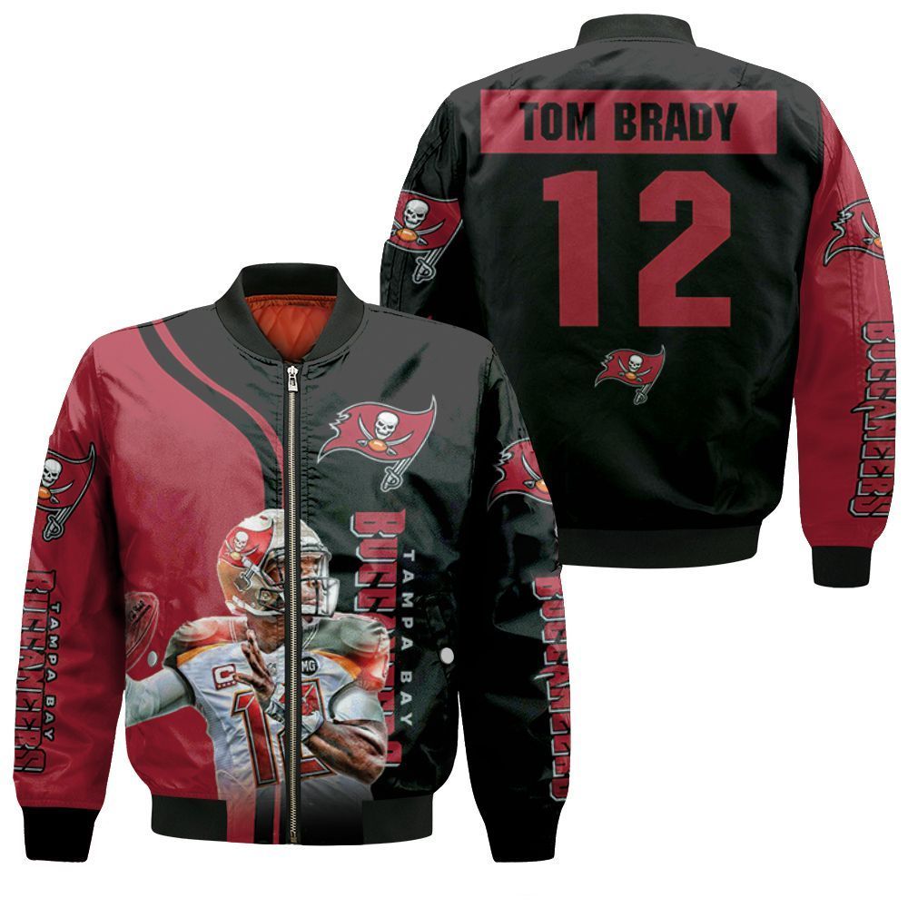 Tampa Bay Buccaneers Tom Brady 12 Legend 3D Printed Bomber Jacket
