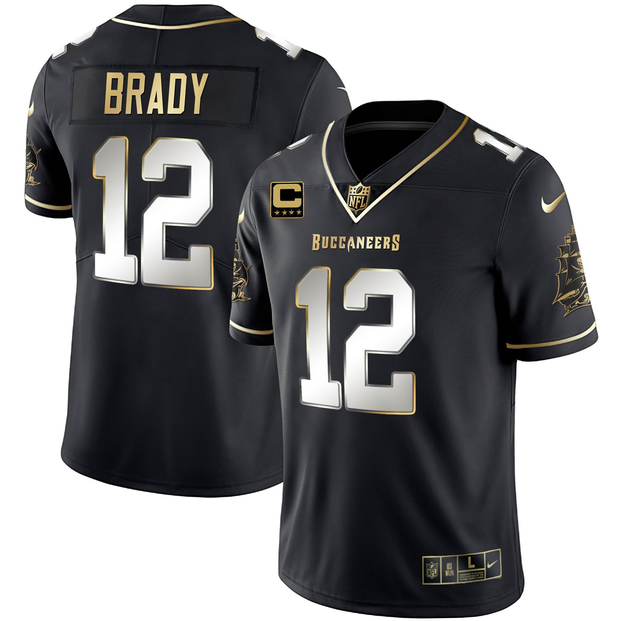 Tampa Bay Buccaneers Tom Brady Limited Black Limited Jersey - All Stitched 