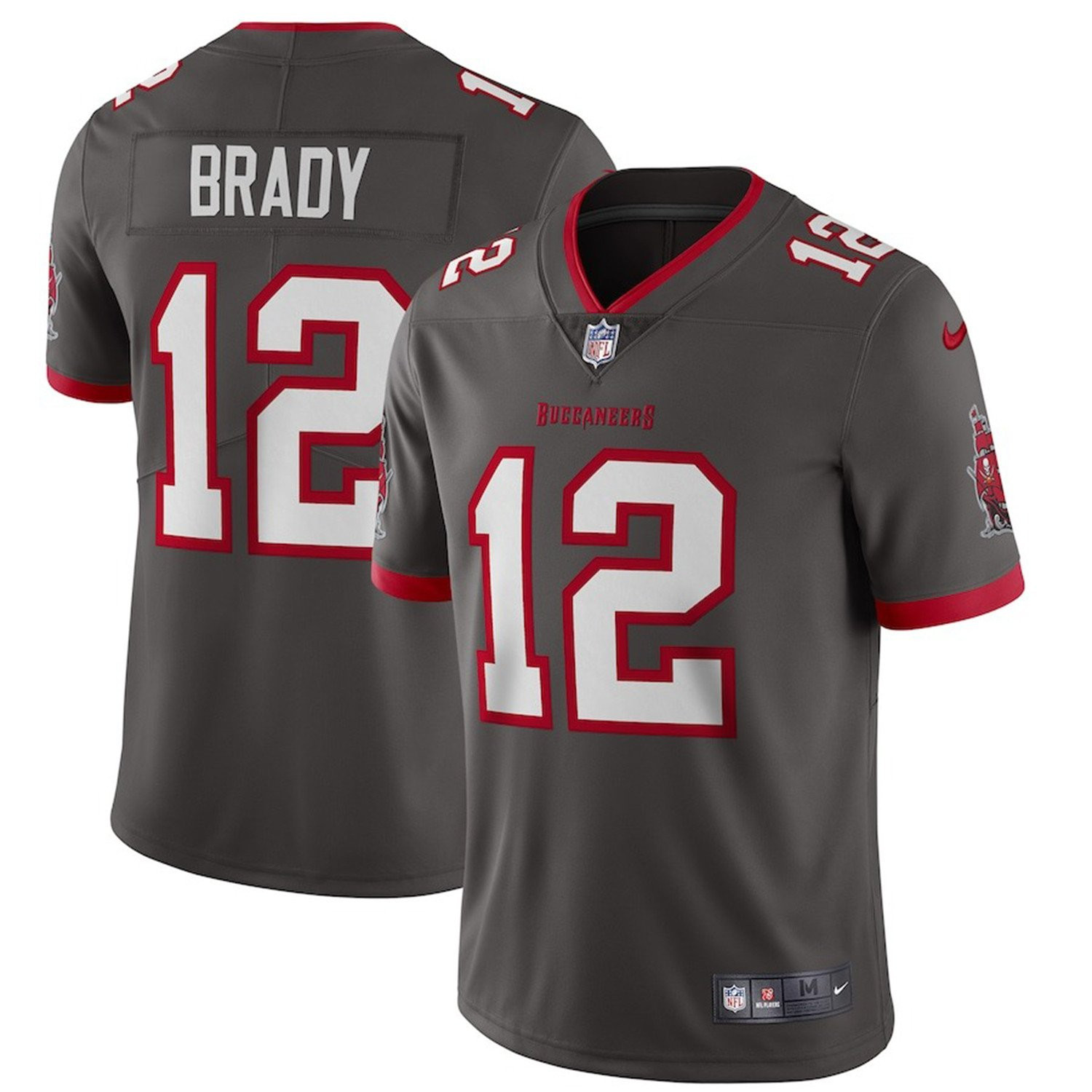 Tampa Bay Buccaneers Tom Brady Limited Pewter Jersey - All Stitched 