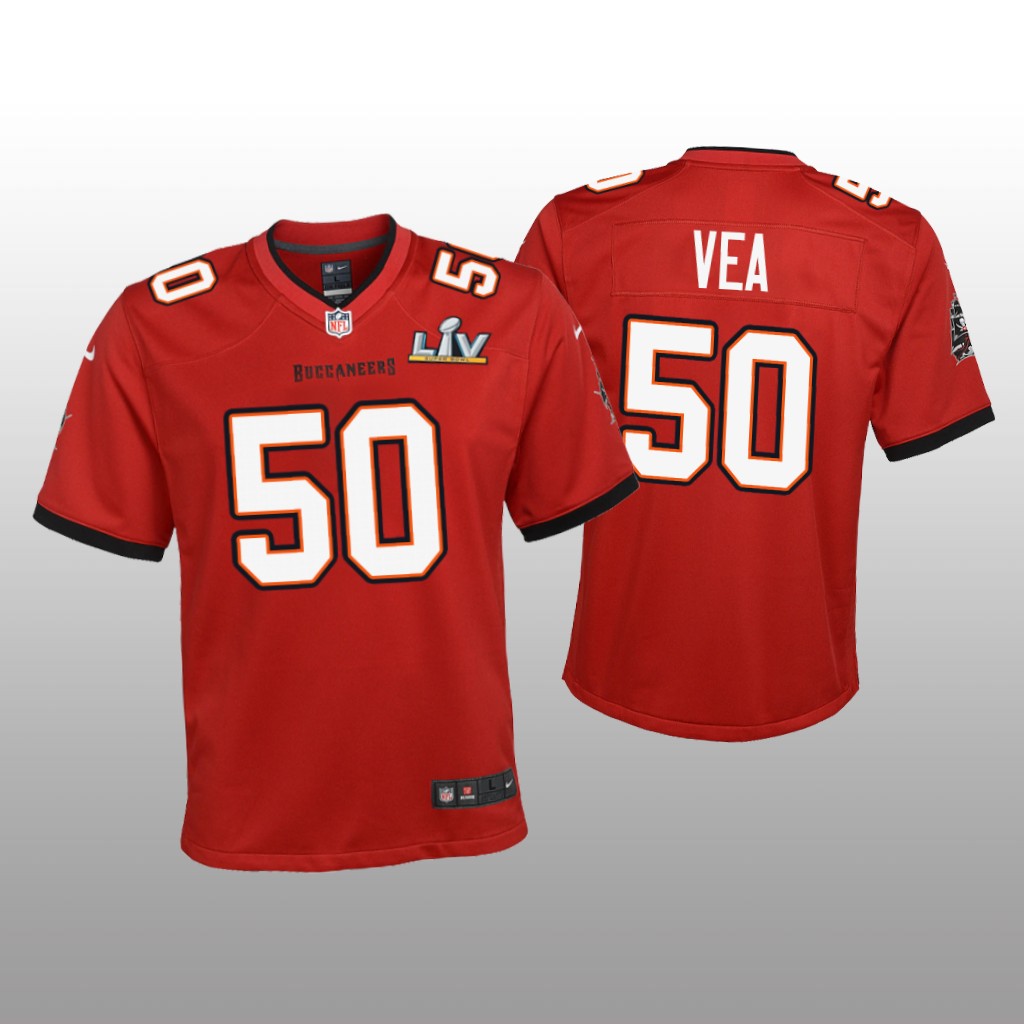 Tampa Bay Buccaneers Vita Vea Red Game Jersey Super Bowl LV - Youth