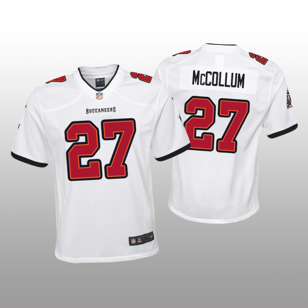 Tampa Bay Buccaneers Zyon McCollum White Jersey Game - Youth