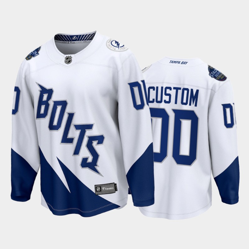 Tampa Bay Lightning #00 Custom White 2022 Stadium Series Fanatics Jersey