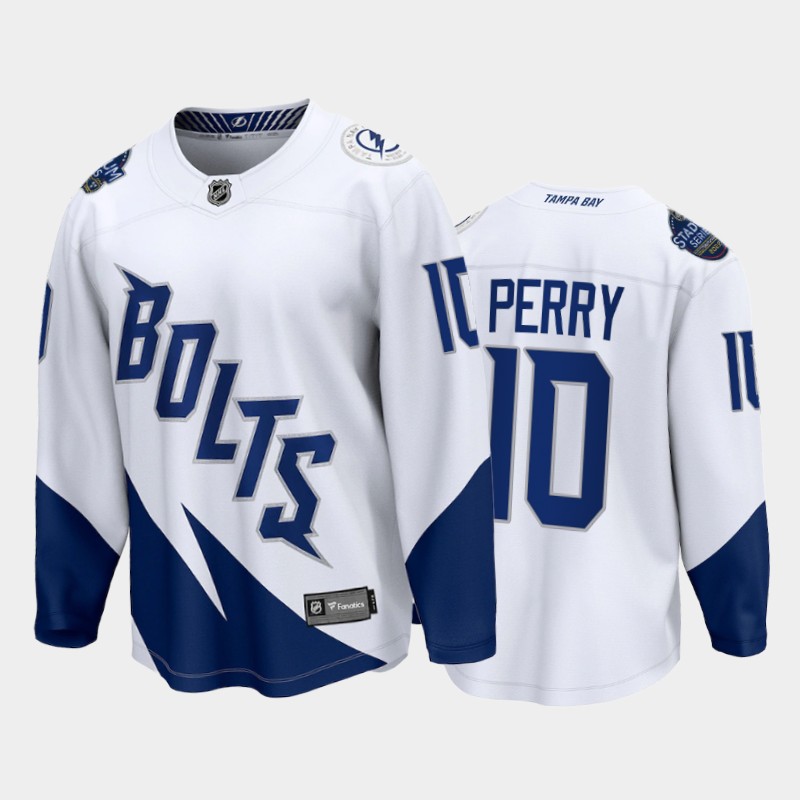 Tampa Bay Lightning #10 Corey Perry White 2022 Stadium Series Fanatics Jersey