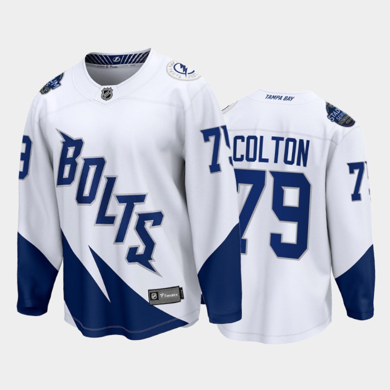 Tampa Bay Lightning #79 Ross Colton White 2022 Stadium Series Fanatics Jersey