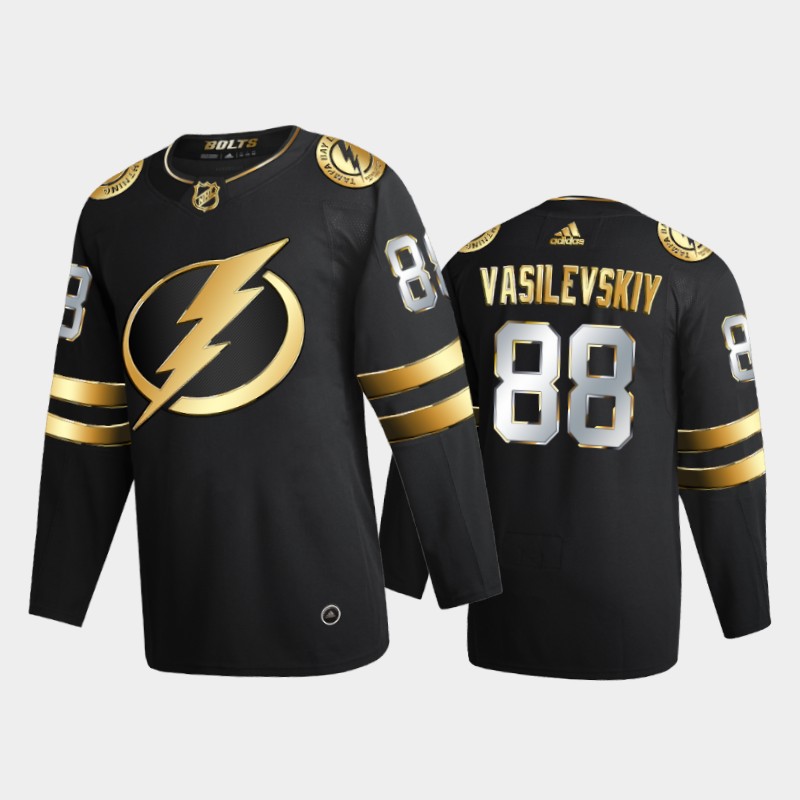 Tampa Bay Lightning Andrei Vasilevskiy #88 2020-21 Golden Black Limited Edition Jersey