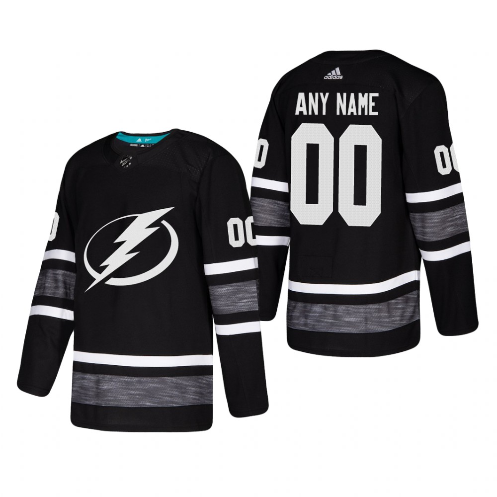 Tampa Bay Lightning Custom #00 2019 NHL All-Star Parley Black Jersey Mens