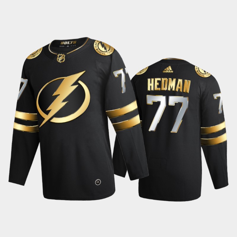Tampa Bay Lightning Victor Hedman #77 2020-21 Golden Black Limited Edition Jersey