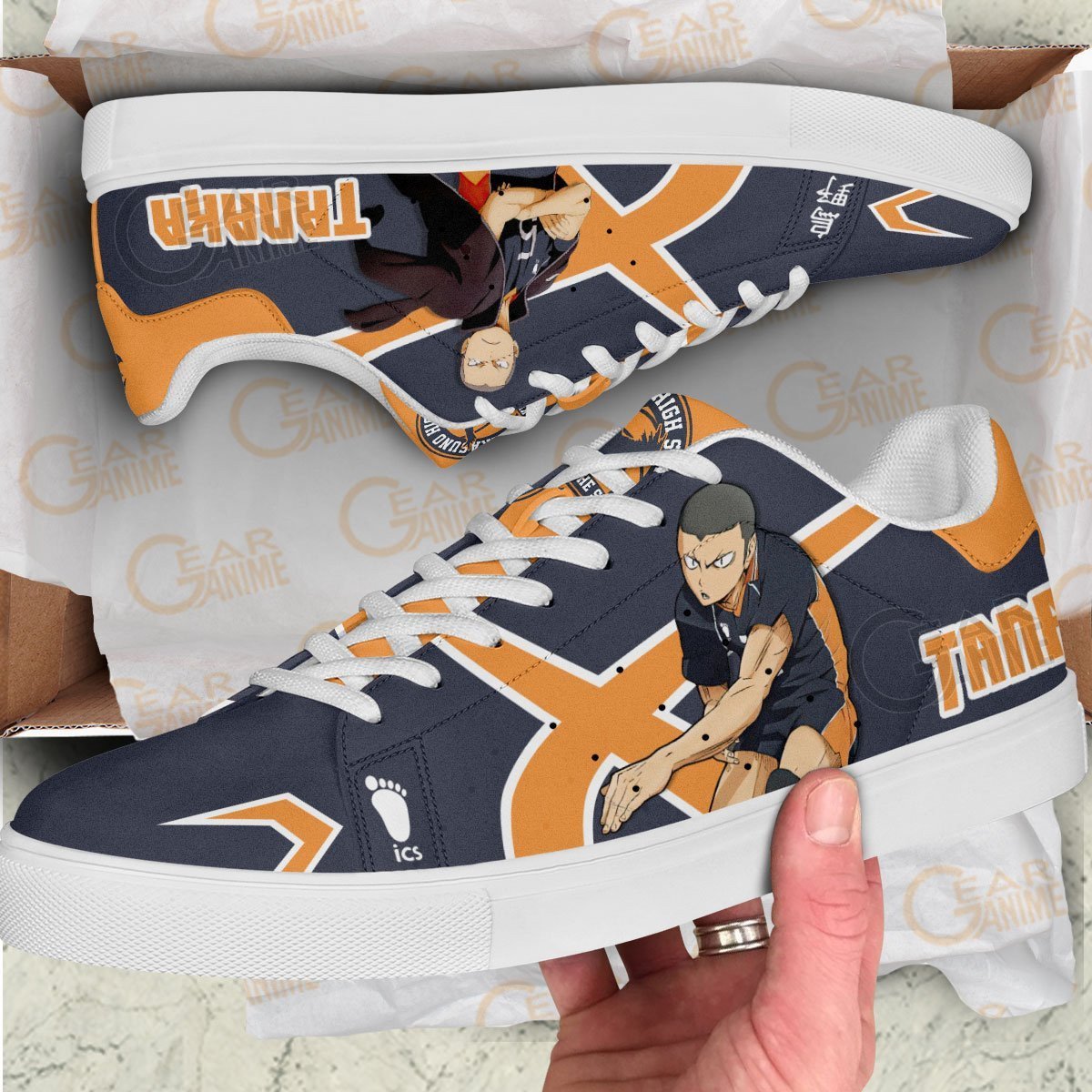 Tanaka Ryuunosuke Skate Shoes Custom Haikyuu Anime Shoes