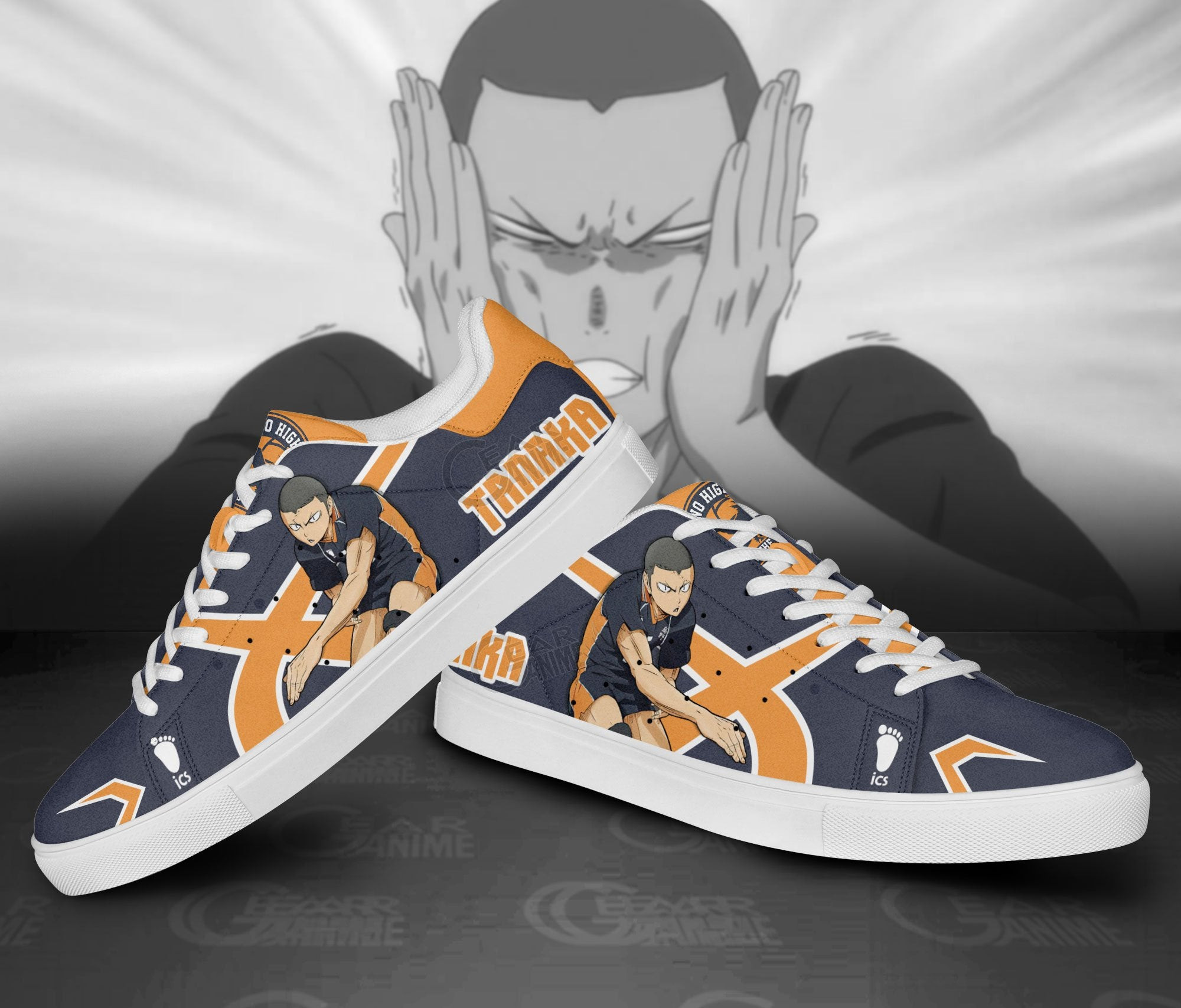 Tanaka Ryuunosuke Skate Shoes Custom Haikyuu Anime Shoes