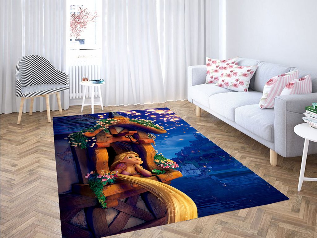 Tangled Disney Living Room Modern Carpet Rectangle Rug