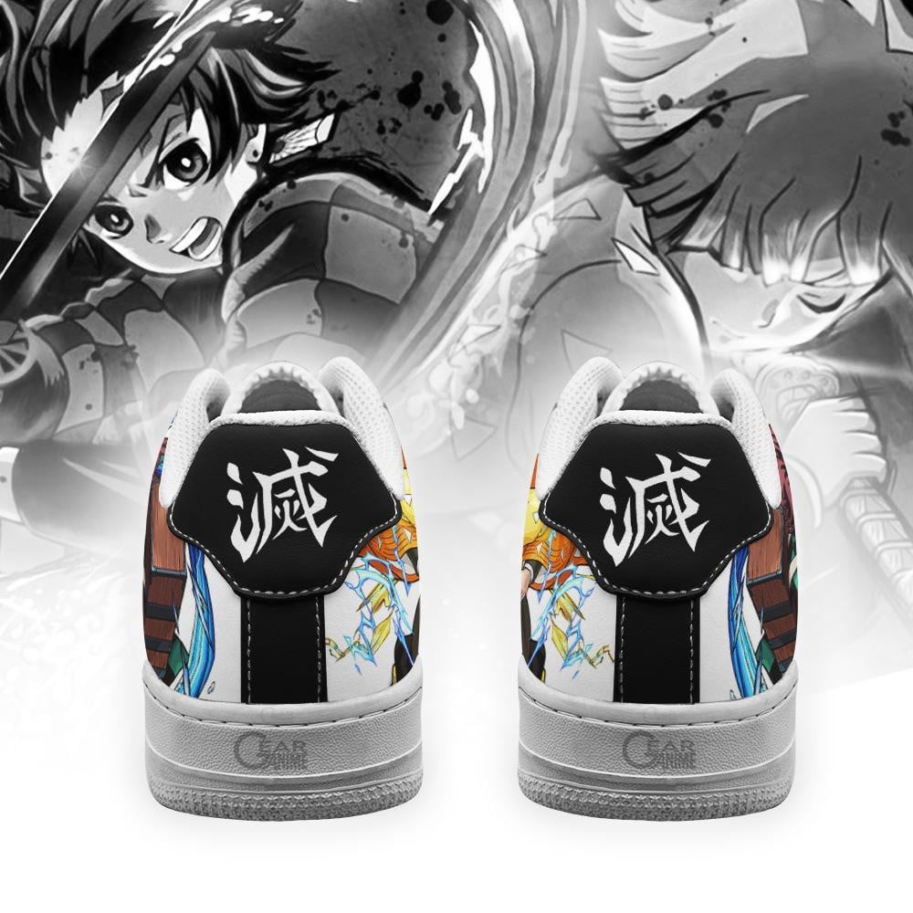 Tanjiro & Zenitsu Air Sneakers Custom Breathing Demon Slayer Anime Shoes