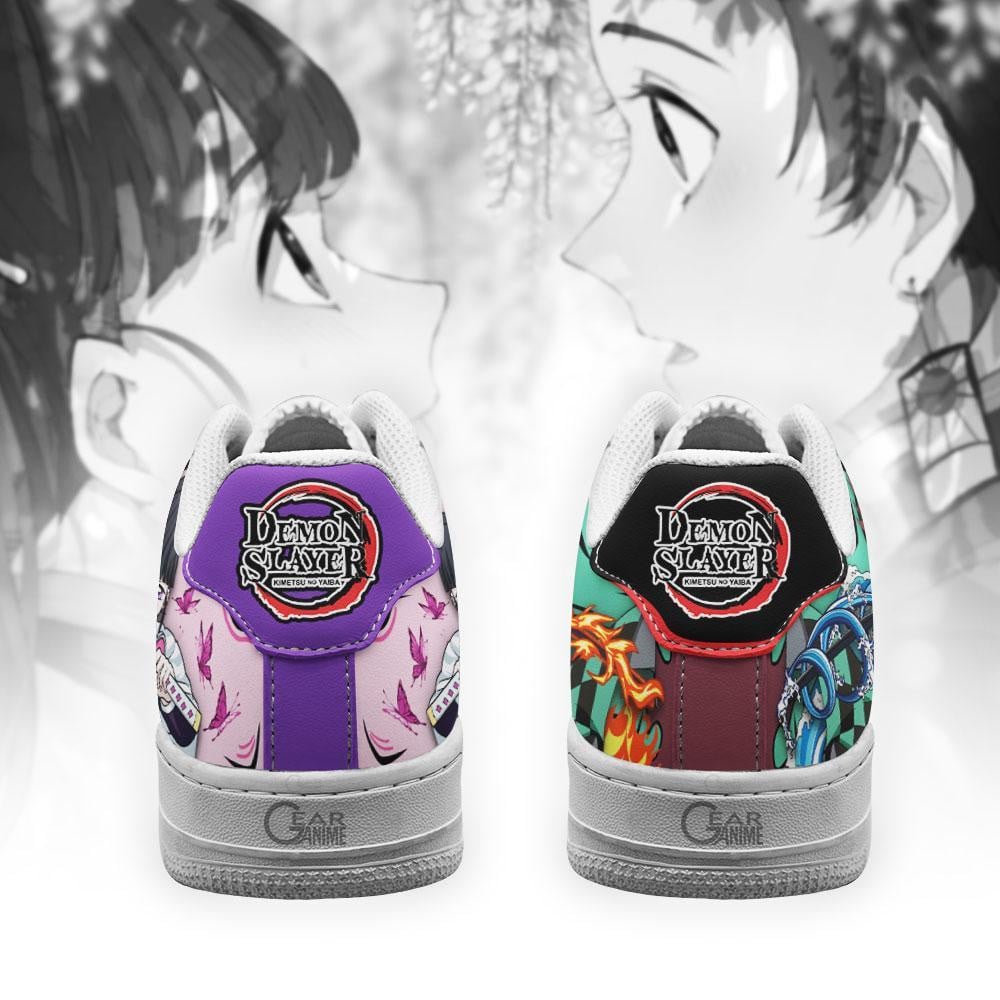 Tanjiro and Kanao Air Sneakers Custom Anime Demon Slayer Shoes