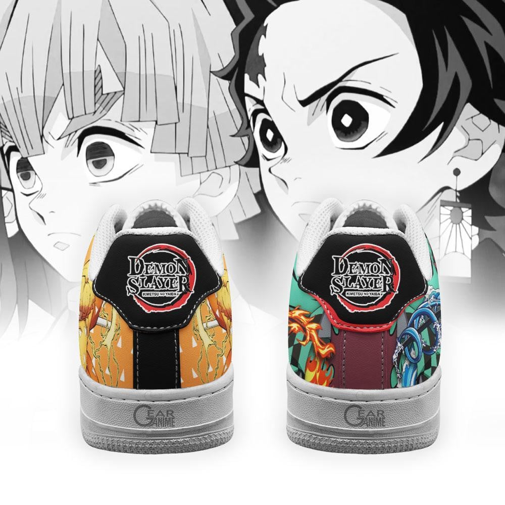 Tanjiro and Zenitsu Air Sneakers Custom Anime Demon Slayer Shoes