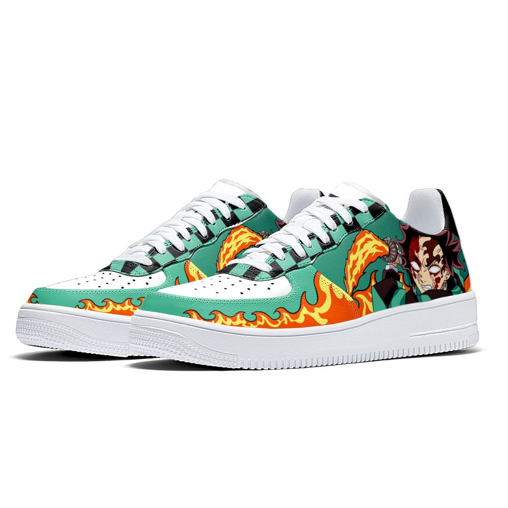 Tanjiro Bloody Rage Air Sneakers Custom Demon Slayer Anime Shoes