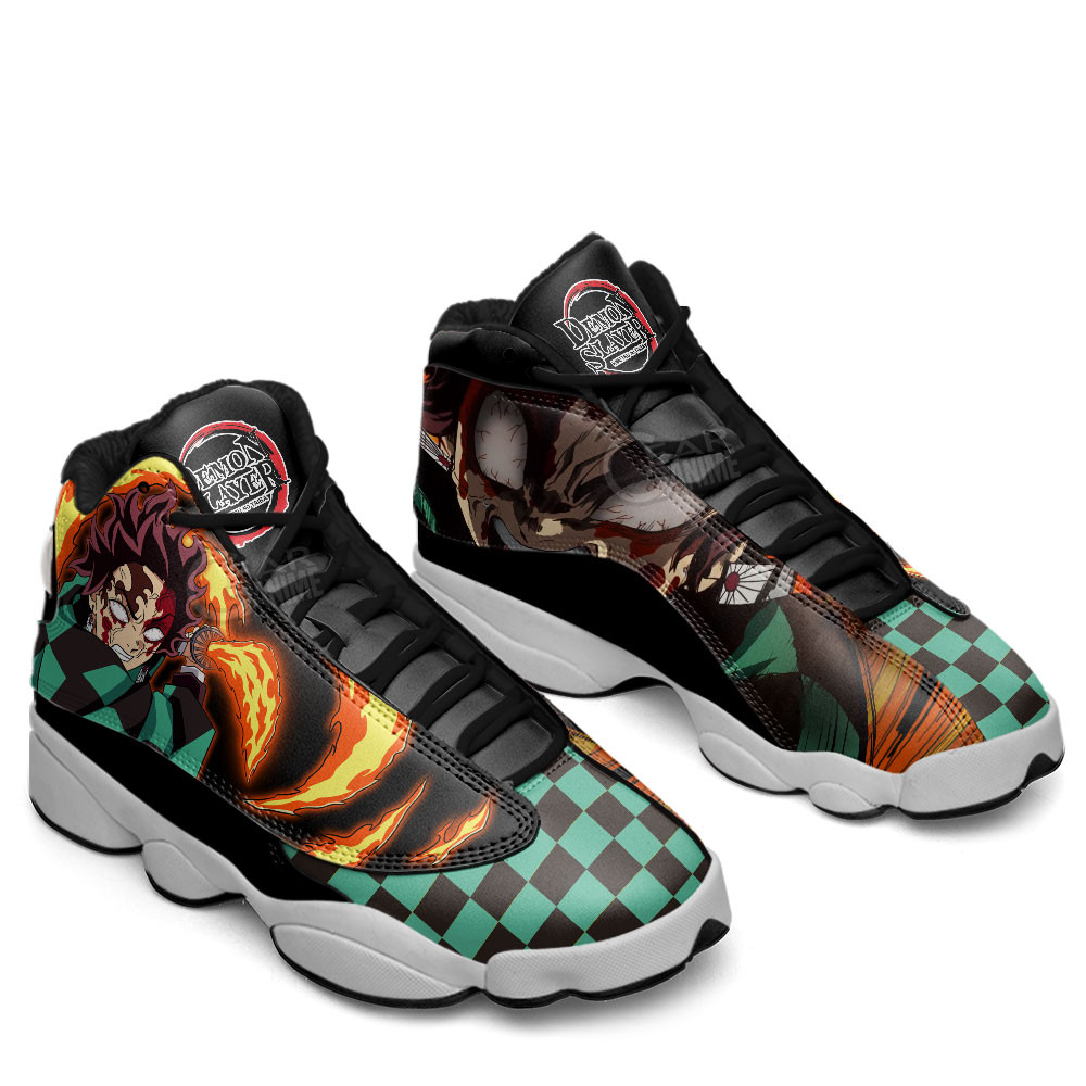 Tanjiro Bloody Rage JD13 Sneakers Demon Slayer Custom Anime Shoes