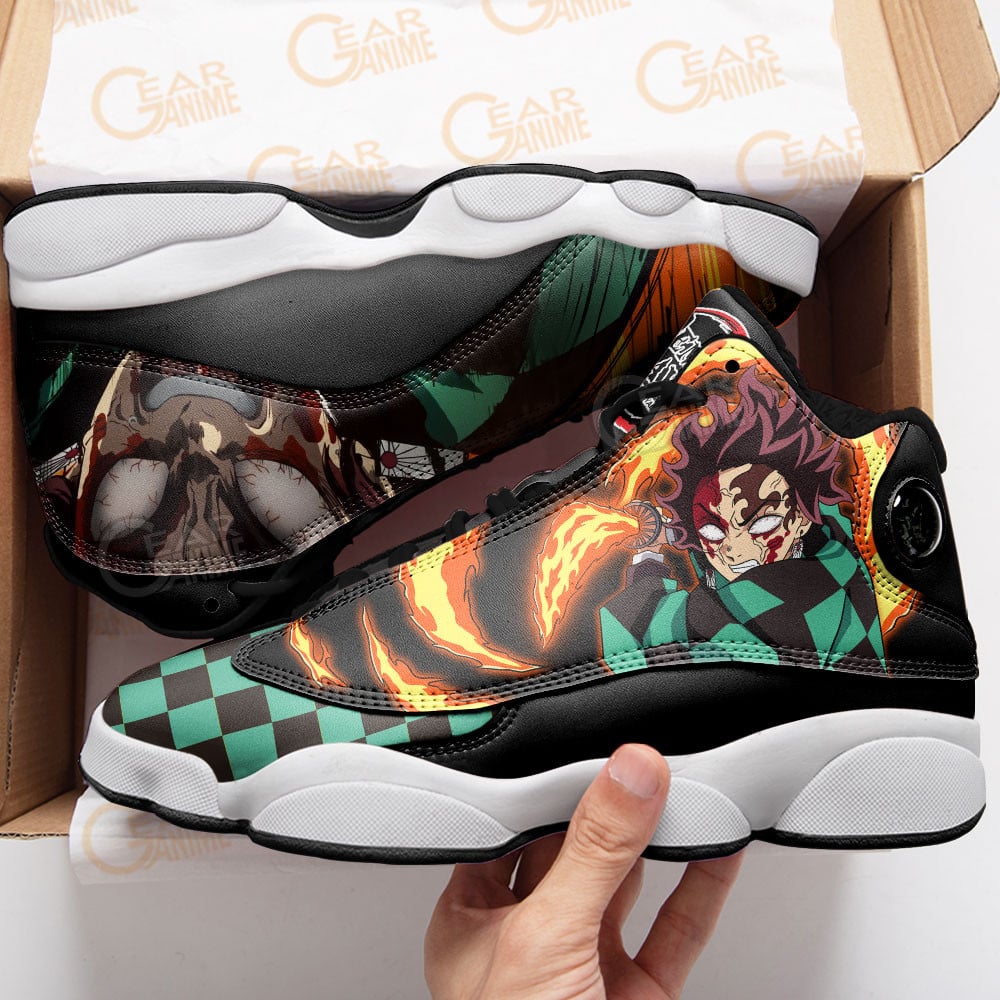 Tanjiro Bloody Rage JD13 Sneakers Demon Slayer Custom Anime Shoes