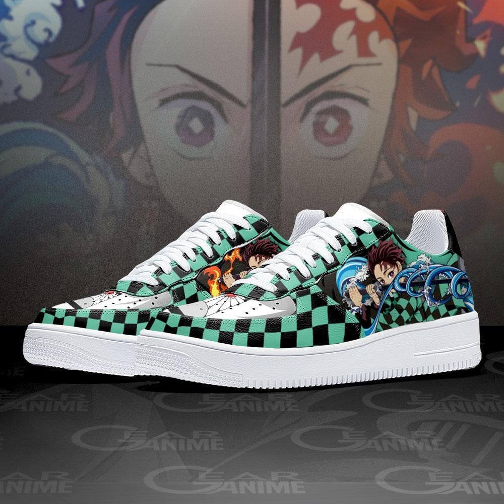 Tanjiro Breathing Air Sneakers Custom Anime Demon Slayer Shoes