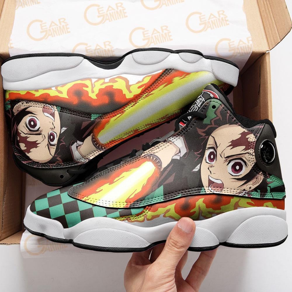 Tanjiro JD13 Sneakers Sun Breathing Custom Anime Shoes