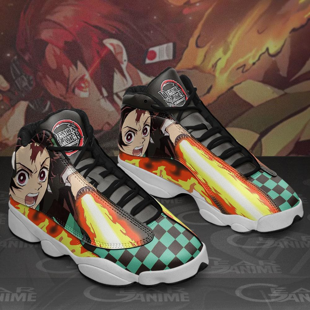 Tanjiro JD13 Sneakers Sun Breathing Custom Anime Shoes
