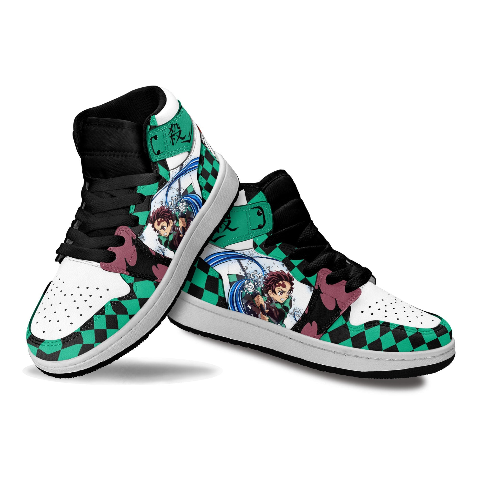 Tanjiro Kamado Kids Sneakers Custom Anime Demon Slayer Shoes For Kids