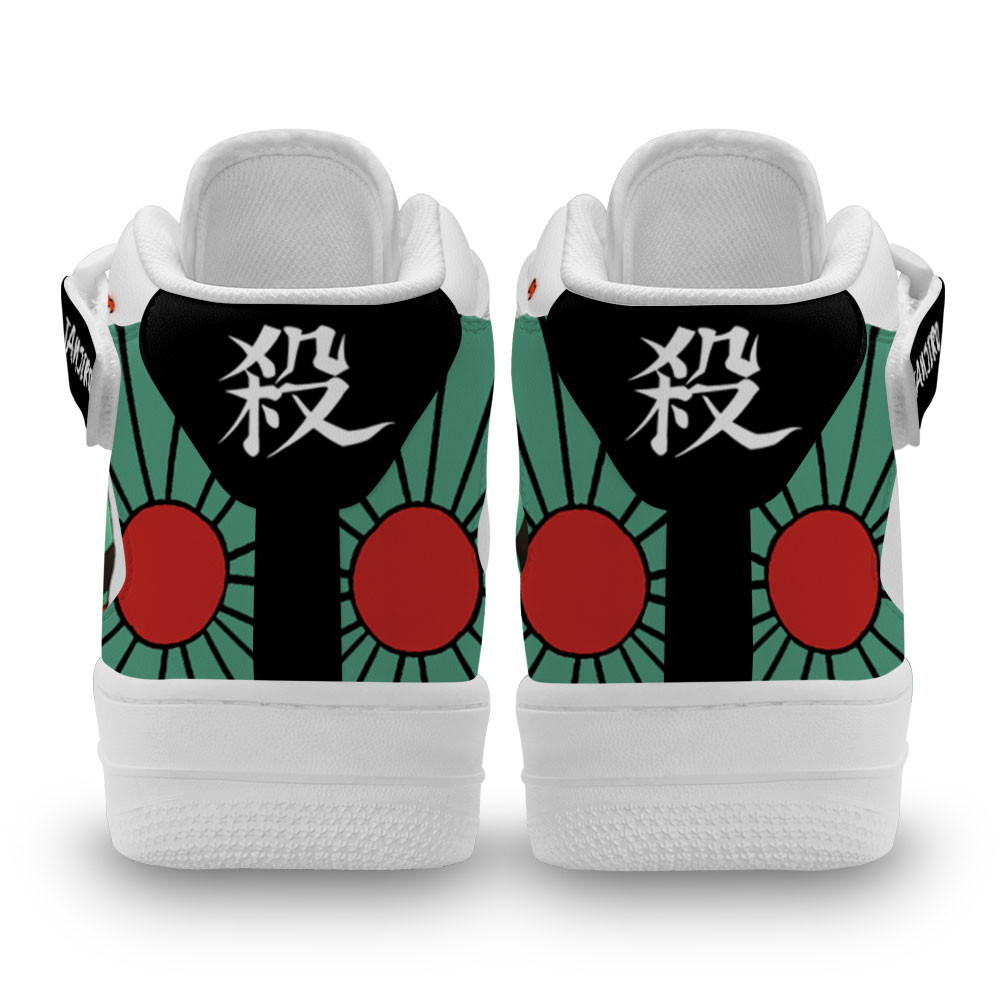 Tanjiro Kamado Sneakers Air Mid Custom Anime Demon Slayer Shoes