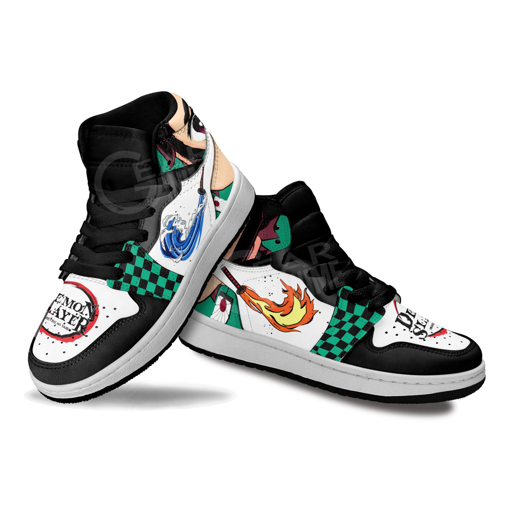 Tanjiro Kids Sneakers Demon Slayer Anime Kids Shoes