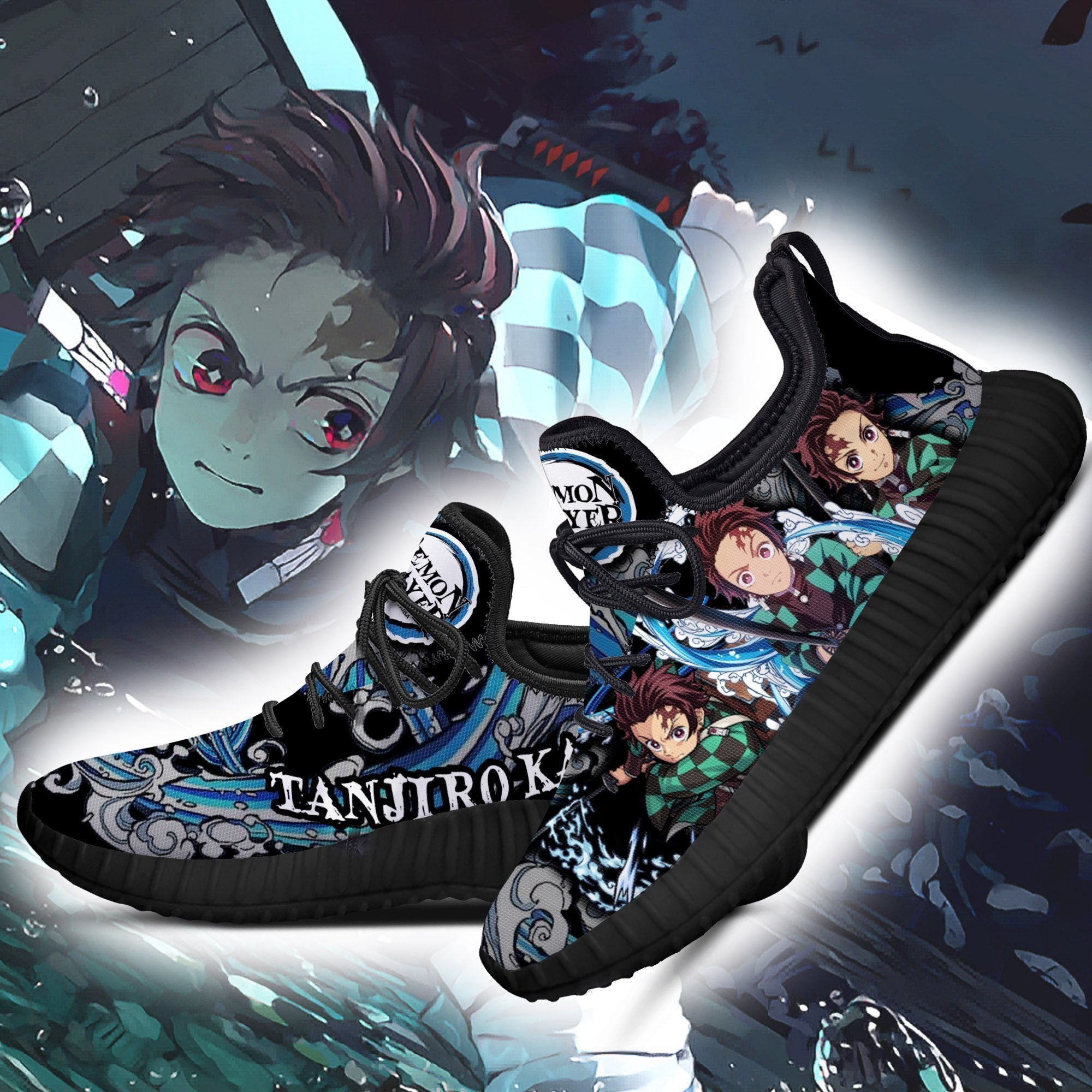 Tanjiro Reze Shoes Water Breathing Custom Anime Sneakers