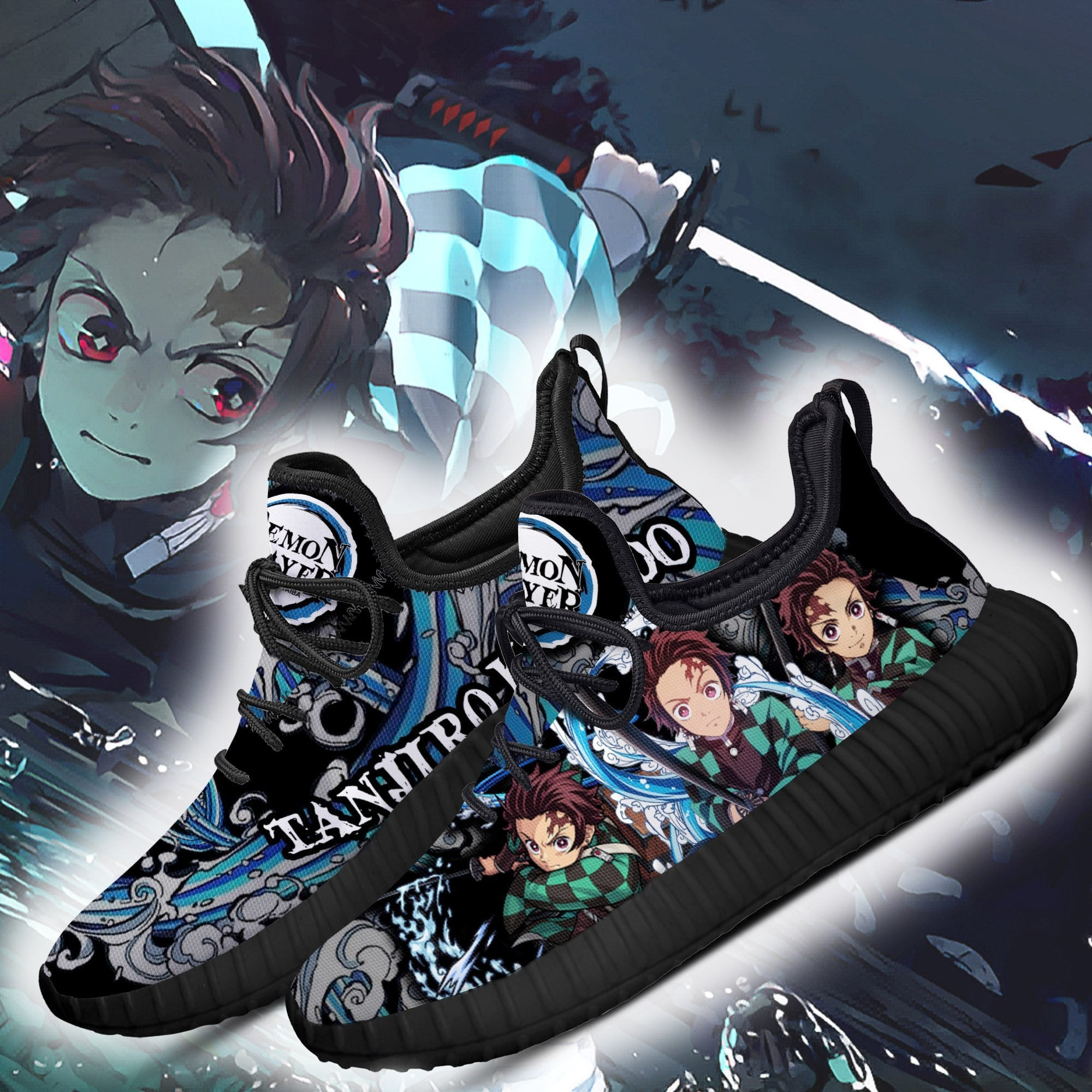 Tanjiro Reze Shoes Water Breathing Custom Anime Sneakers