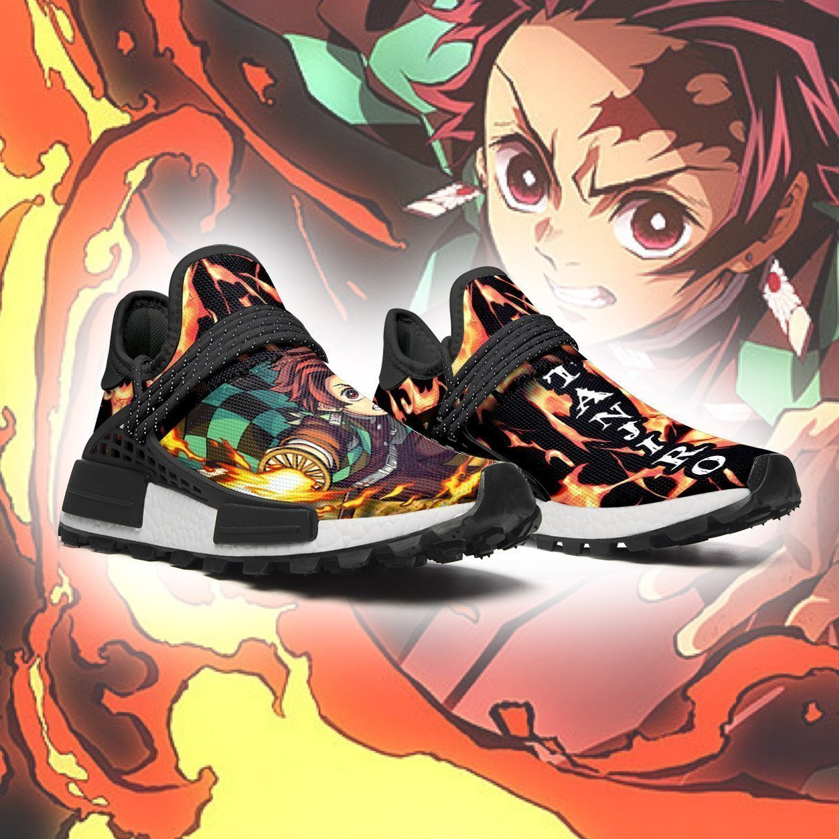 Tanjiro Shoes Sun Breathing Anime Sneakers, NMD Shoes
