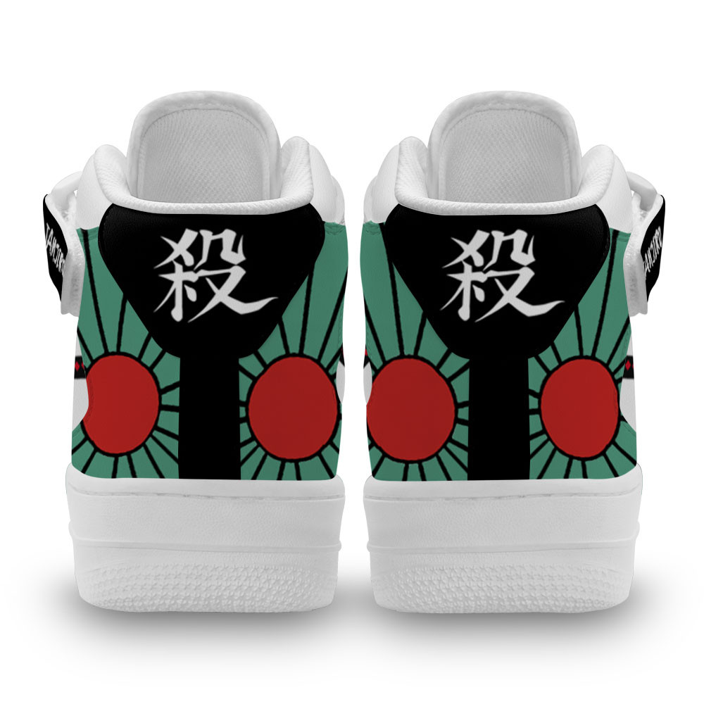 Tanjiro Skills Sneakers Air Mid Custom Anime Demon Slayer Shoes