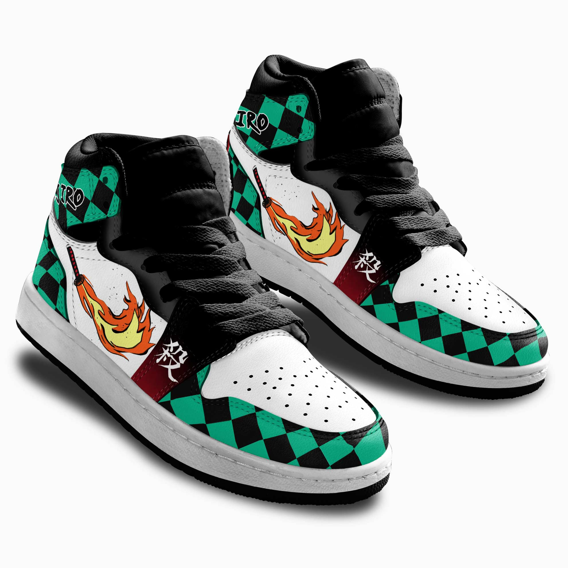 Tanjiro Sun Breathing Kids Sneakers Demon Slayer Anime Shoes For Kids