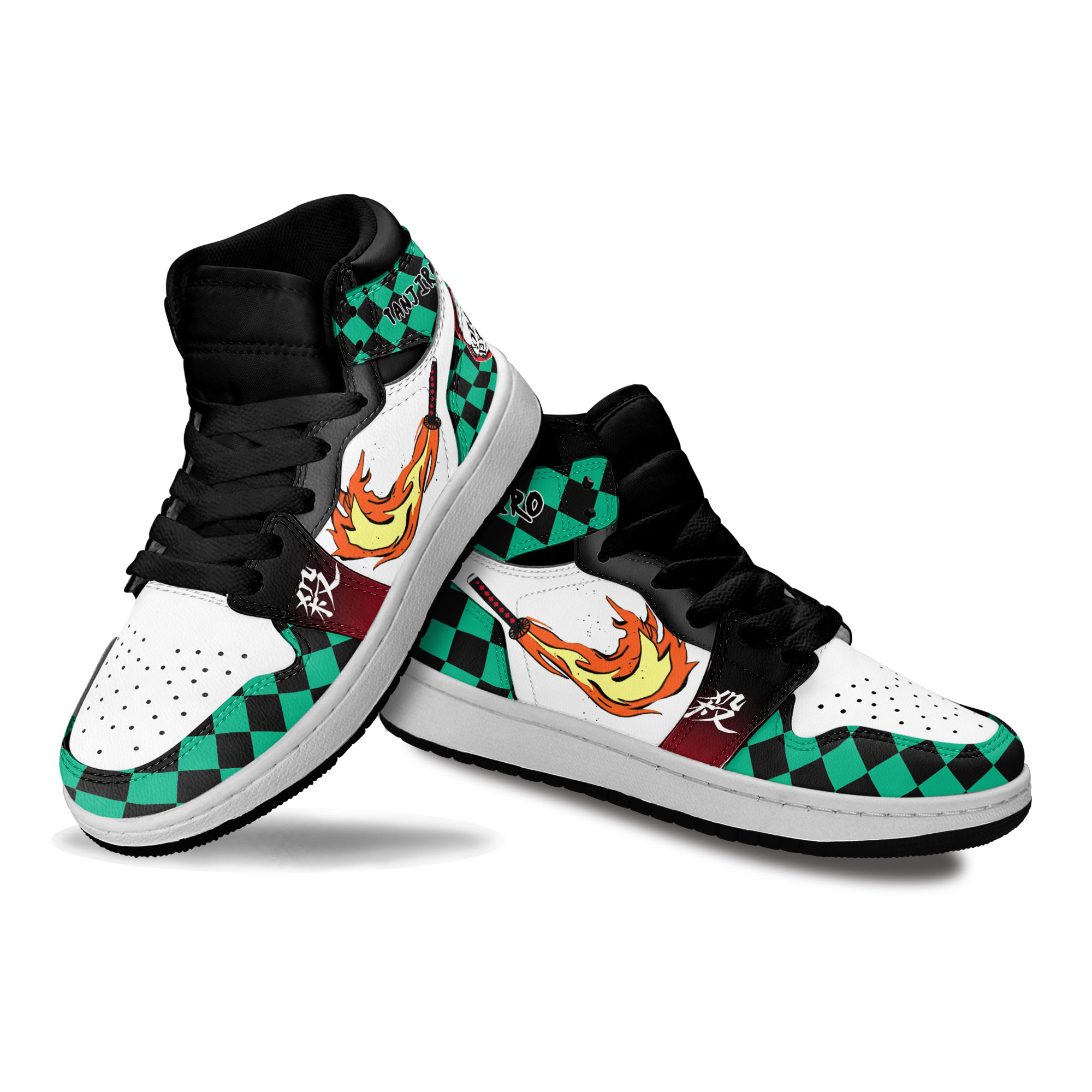 Tanjiro Sun Breathing Kids Sneakers Demon Slayer Anime Shoes For Kids