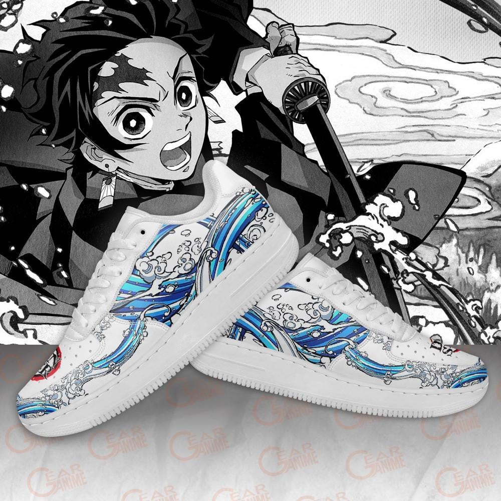 Tanjiro Water Air Sneakers Custom Anime Demon Slayer Shoes For Fans
