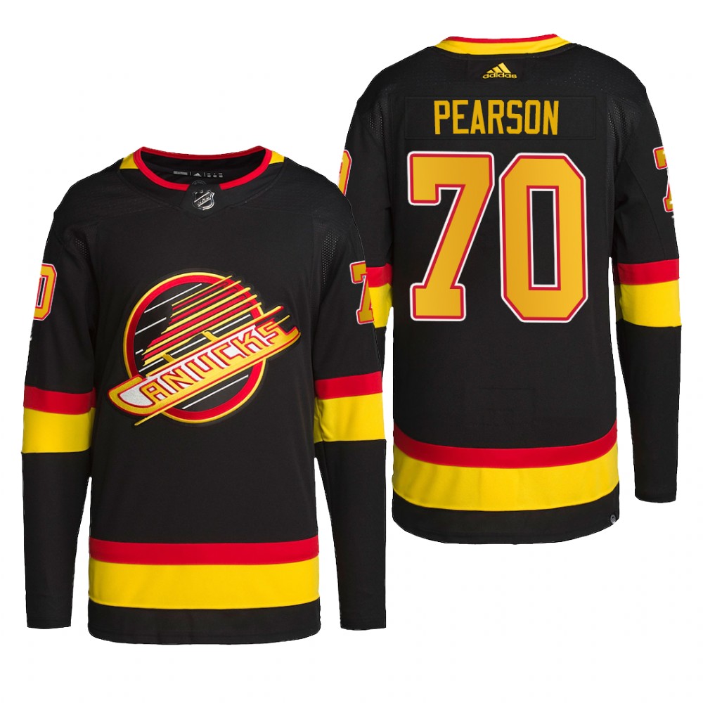 Tanner Pearson Vancouver Canucks Retro Jersey 2022 Black #70 Primegreen Pro Uniform