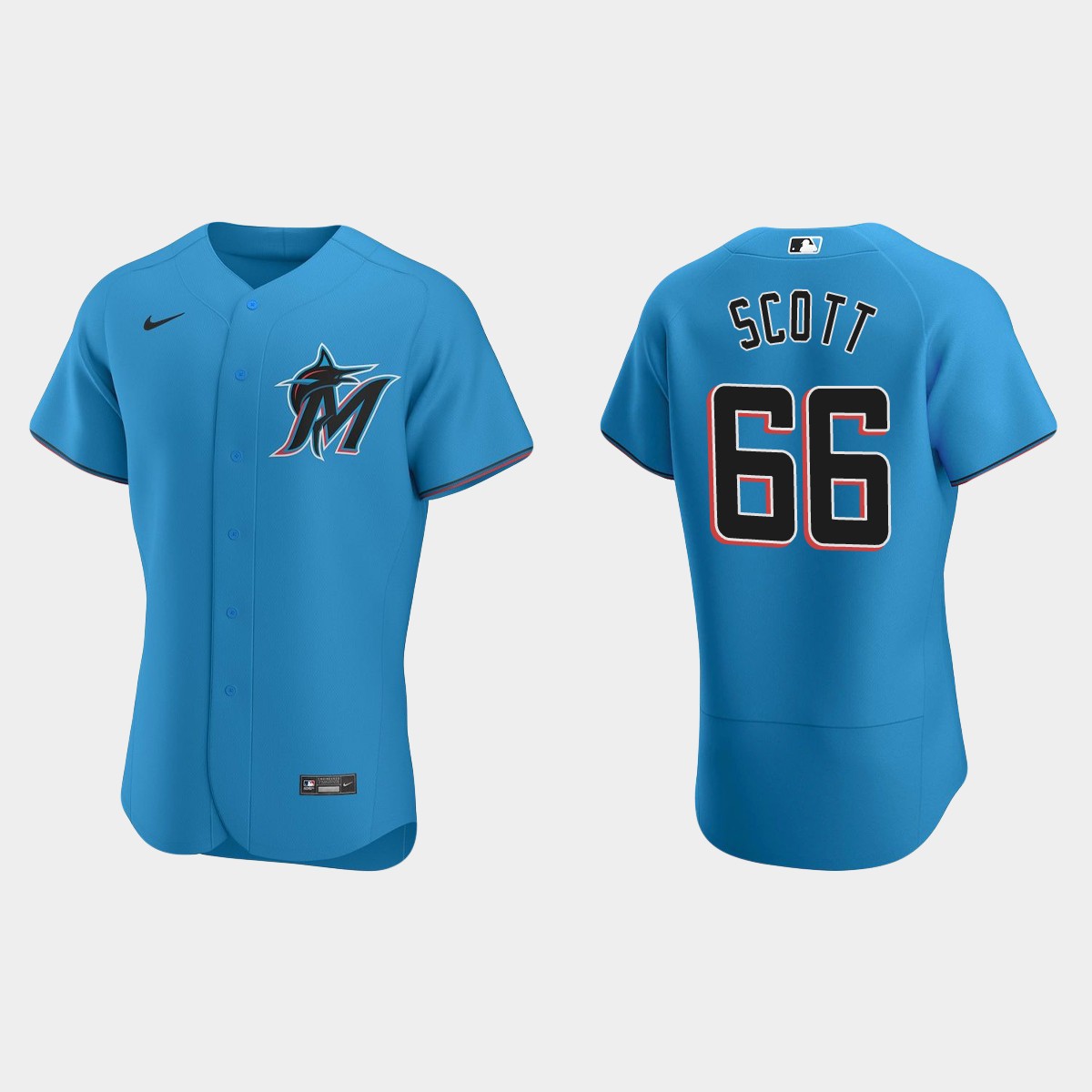 Tanner Scott Miami Marlins Alternate Jersey - Blue