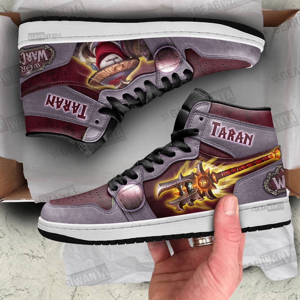 Taran World of Warcraft JD Sneakers Shoes For Fans, Air Jordan Hightop