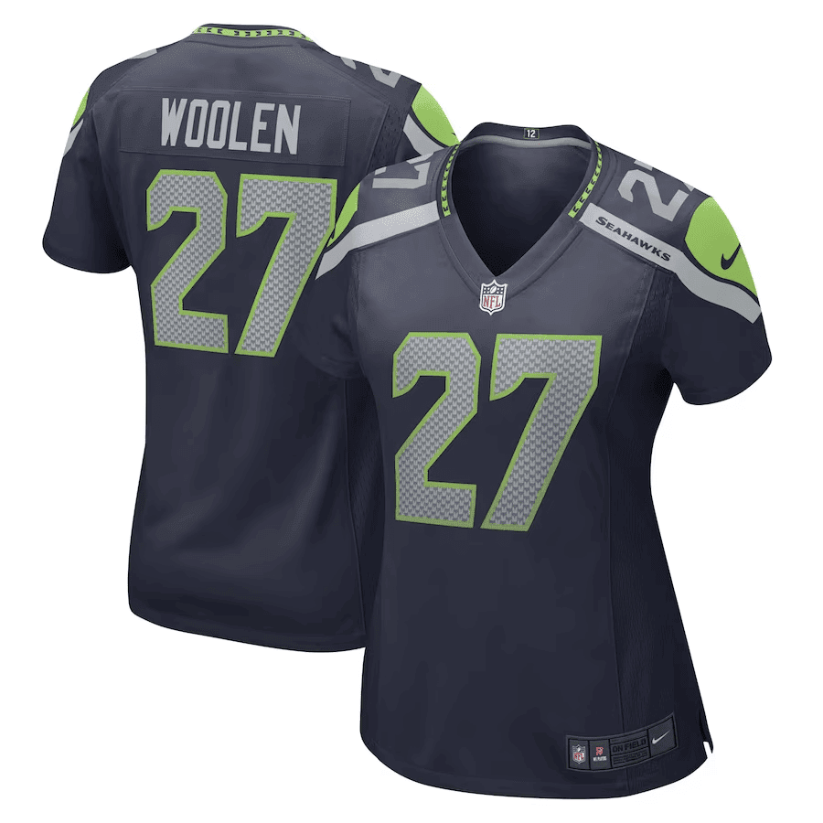 Tariq Woolen Seattle Seahawks Navy Navy Jersey - All Stitched 