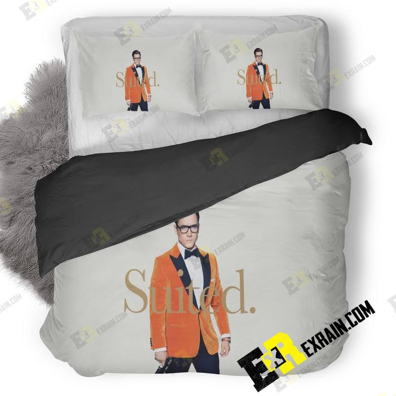 Taron Egerton As Gary Eggsy Unwin Kingsman The Golden Circle Zj 3D Customized Duvet Cover Bedding Set